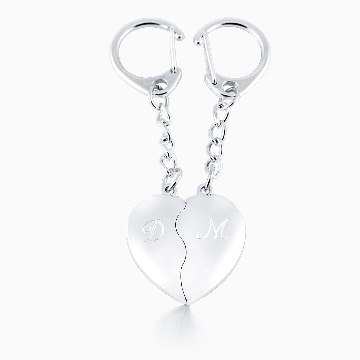 Herz Schlüsselanhänger mit Initialen