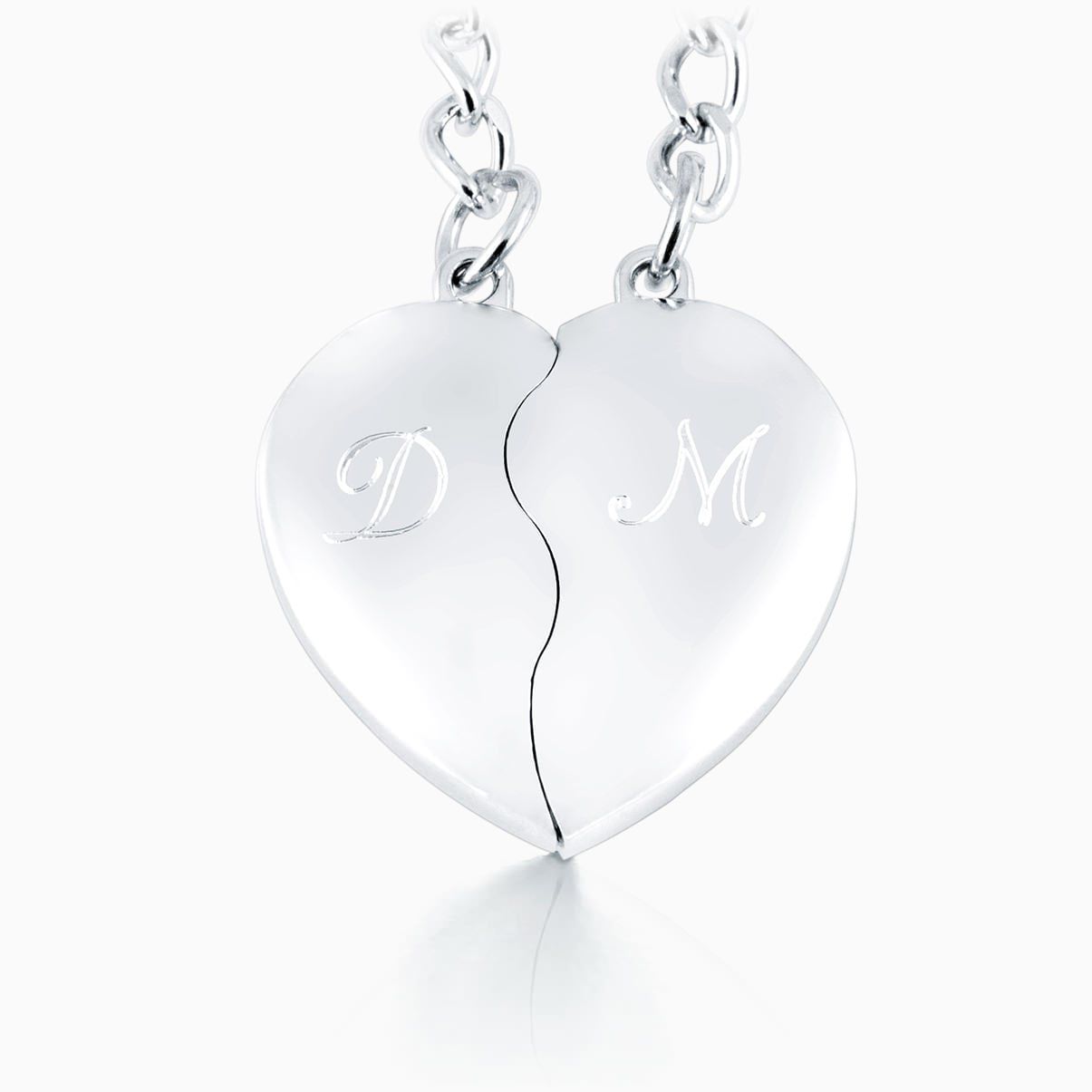 Herz Schlüsselanhänger mit Initialen