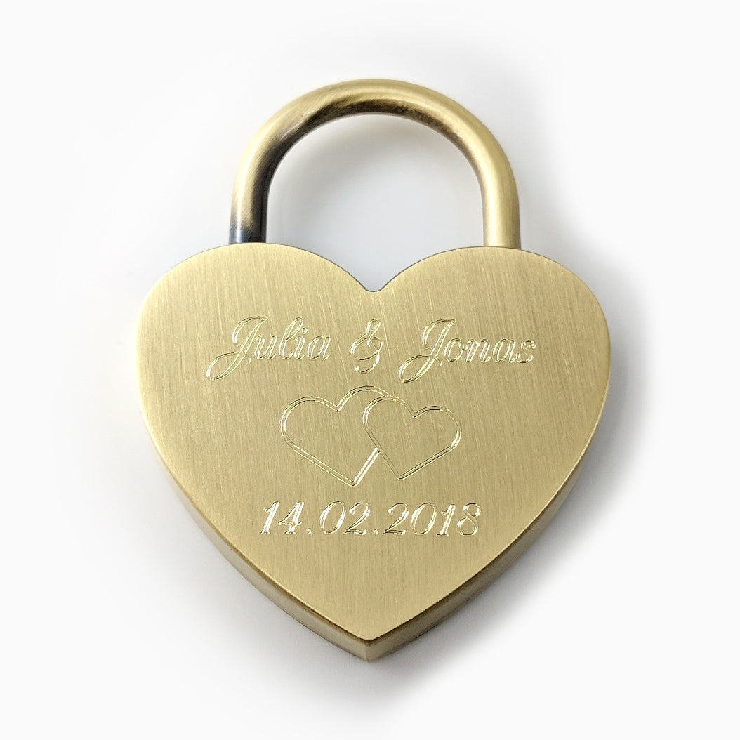 Weiteres Schloss: Herzschloss Vintage Gold