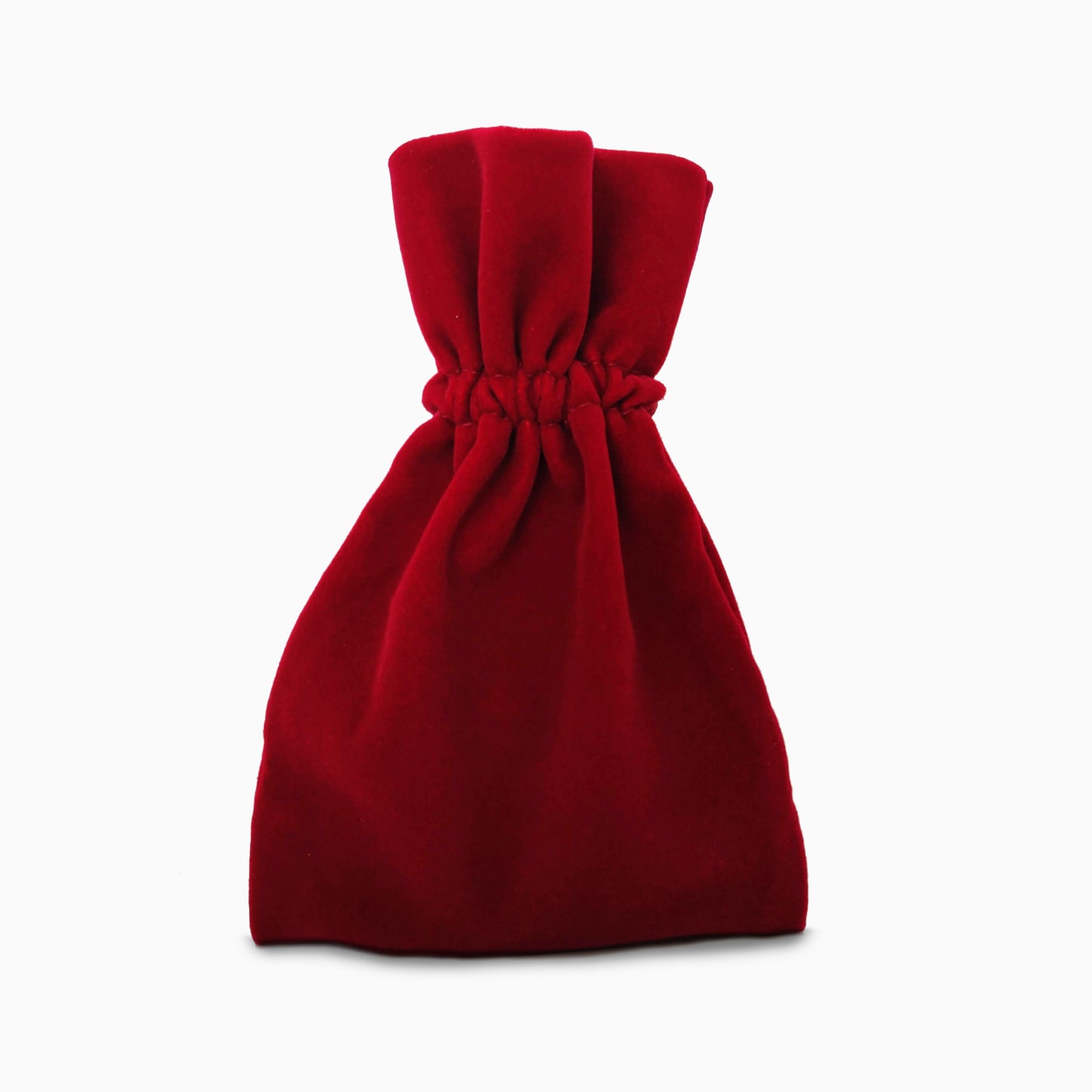 Rubinroter Samtbeutel